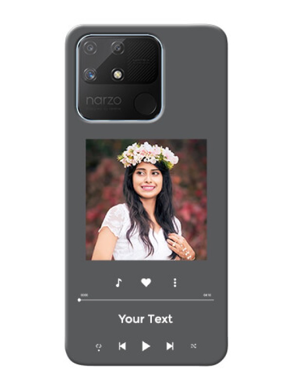 Custom Realme Narzo 50A Custom Mobile Case with Play The Music Design