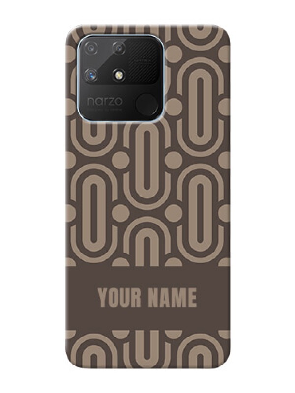 Custom Realme Narzo 50A Custom Phone Covers: Captivating Zero Pattern Design
