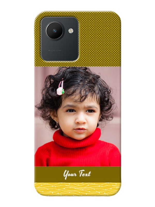 Custom Realme Narzo 50i Prime custom mobile back covers: Simple Green Color Design