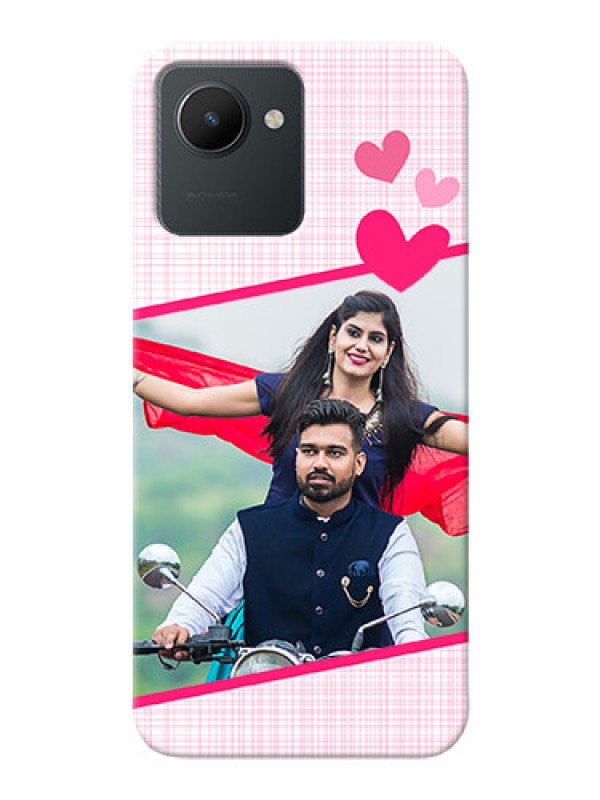 Custom Realme Narzo 50i Prime Personalised Phone Cases: Love Shape Heart Design