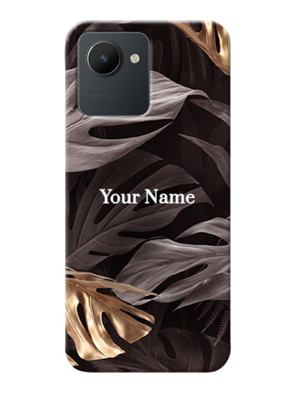 Custom Realme Narzo 50I Prime Mobile Back Covers: Wild Leaves digital paint Design