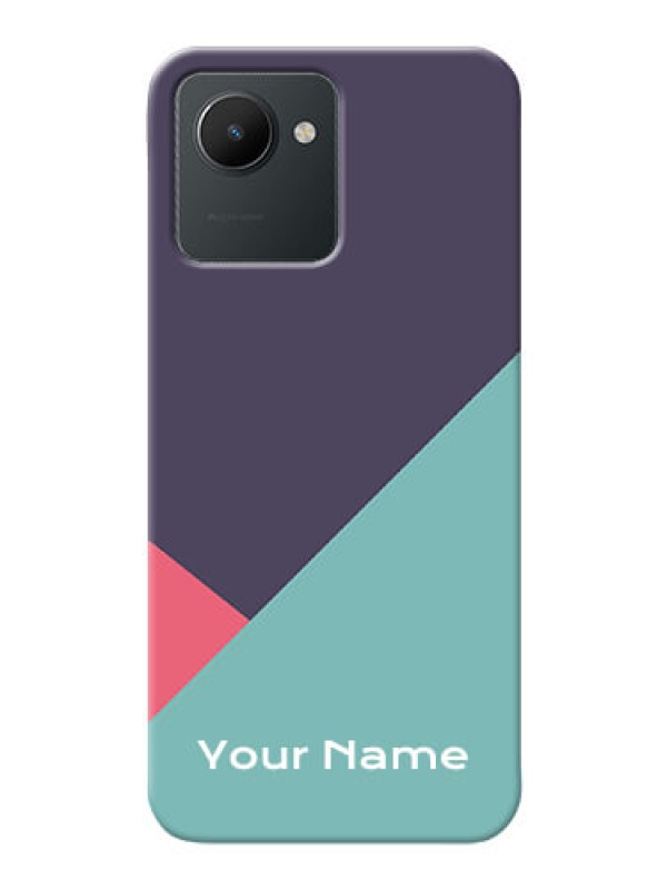 Custom Realme Narzo 50I Prime Custom Phone Cases: Tri Color abstract Design