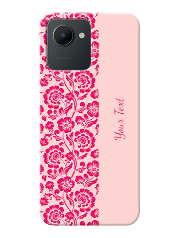 Custom Realme Narzo 50I Prime Phone Back Covers: Attractive Floral Pattern Design