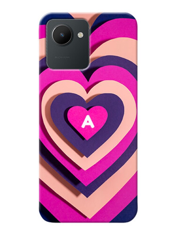 Custom Realme Narzo 50I Prime Custom Mobile Case with Cute Heart Pattern Design