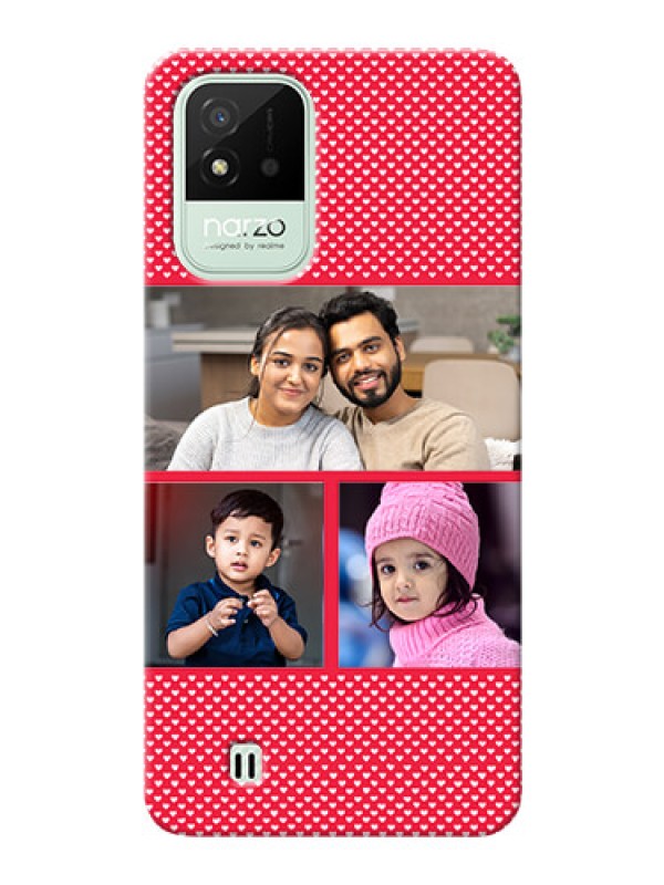 Custom Realme Narzo 50i mobile back covers online: Bulk Pic Upload Design