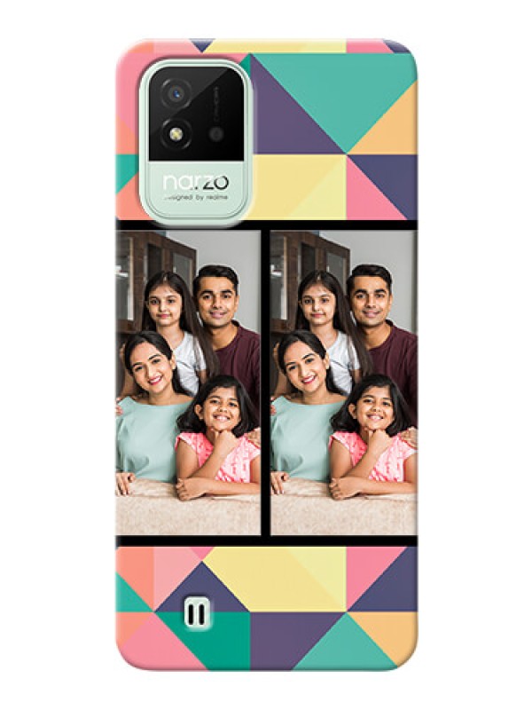 Custom Realme Narzo 50i personalised phone covers: Bulk Pic Upload Design