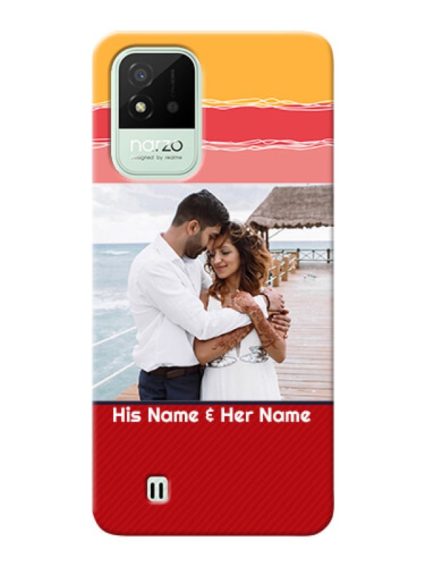 Custom Realme Narzo 50i custom mobile phone covers: Colorful Case Design