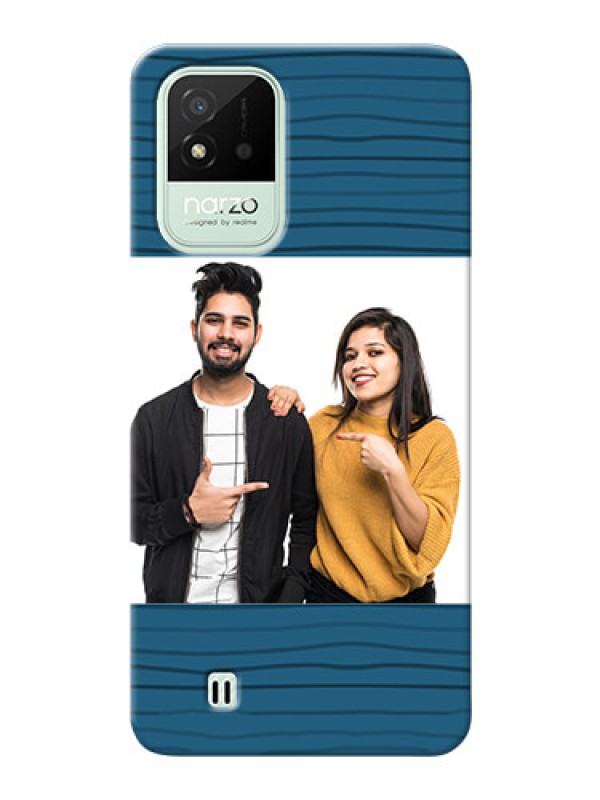 Custom Realme Narzo 50i Custom Phone Cases: Blue Pattern Cover Design