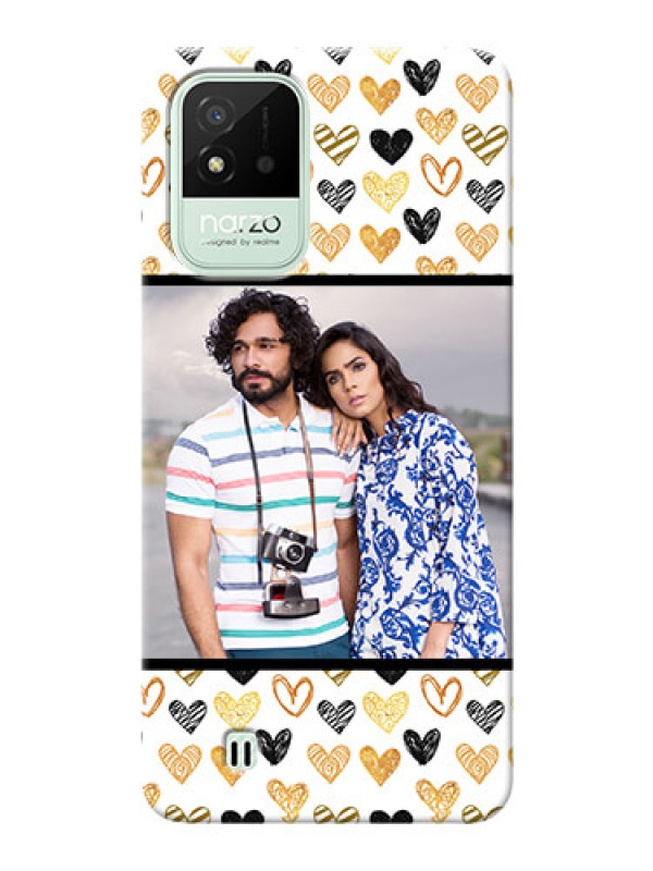 Custom Realme Narzo 50i Personalized Mobile Cases: Love Symbol Design