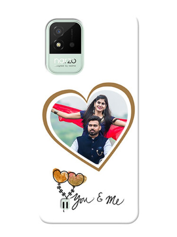 Custom Realme Narzo 50i customized phone cases: You & Me Design