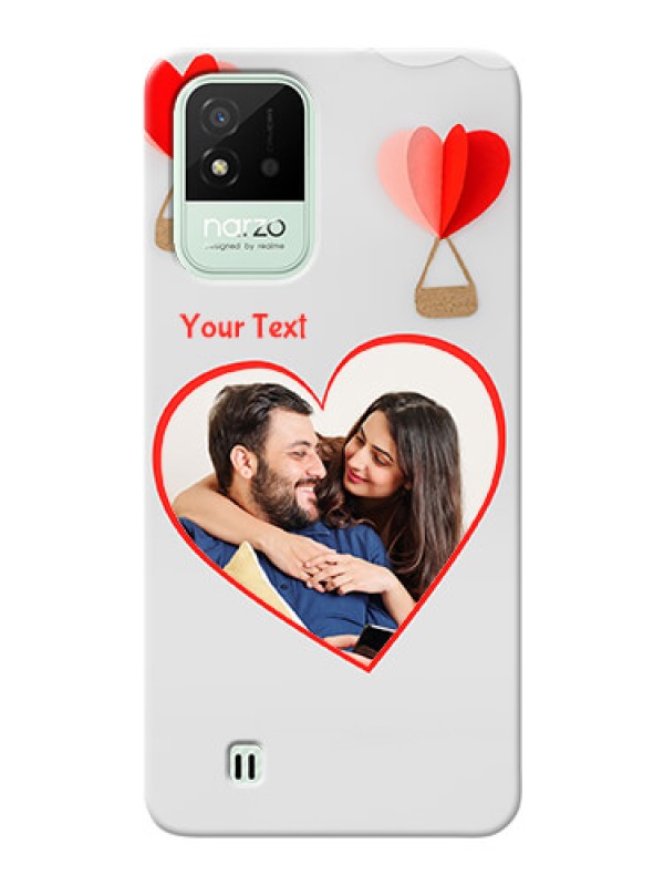 Custom Realme Narzo 50i Phone Covers: Parachute Love Design