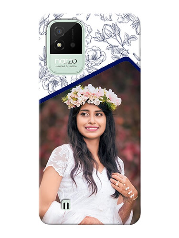 Custom Realme Narzo 50i Phone Cases: Premium Floral Design