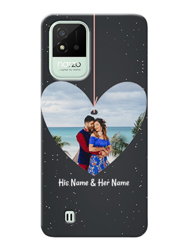 Custom Realme Narzo 50i custom phone cases: Hanging Heart Design