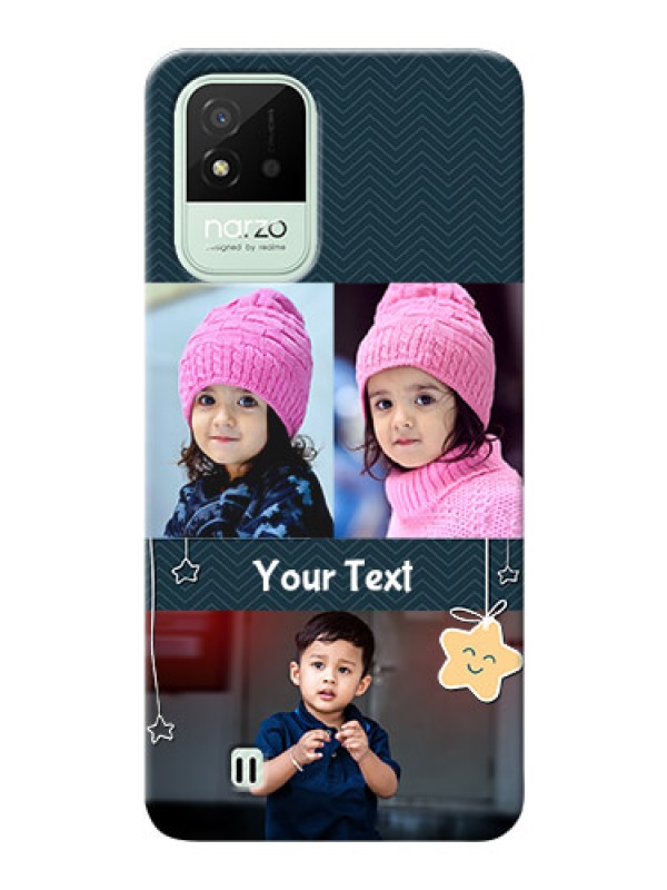 Custom Realme Narzo 50i Mobile Back Covers Online: Hanging Stars Design