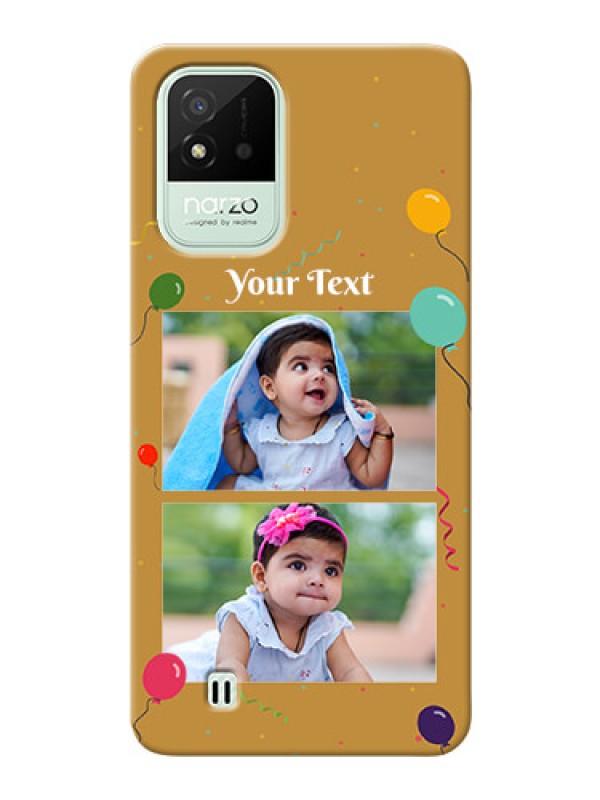 Custom Realme Narzo 50i Phone Covers: Image Holder with Birthday Celebrations Design