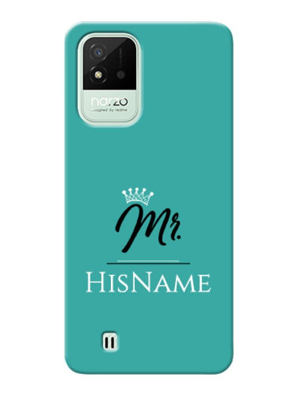 Custom Realme Narzo 50i Custom Phone Case Mr with Name