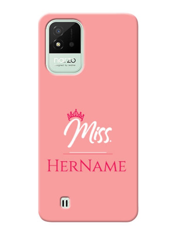 Custom Realme Narzo 50i Custom Phone Case Mrs with Name