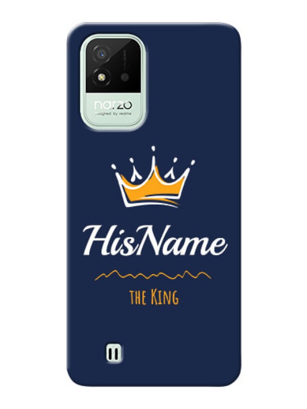 Custom Realme Narzo 50i King Phone Case with Name
