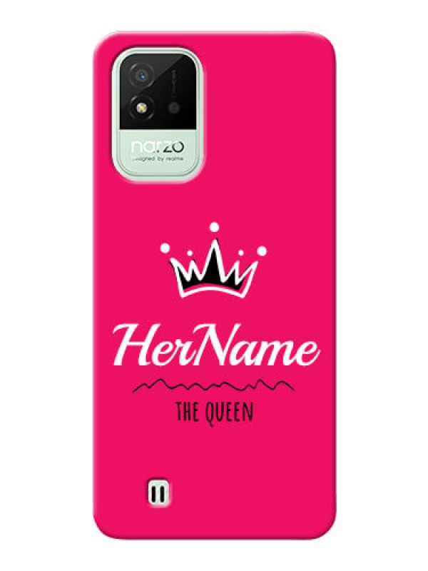 Custom Realme Narzo 50i Queen Phone Case with Name