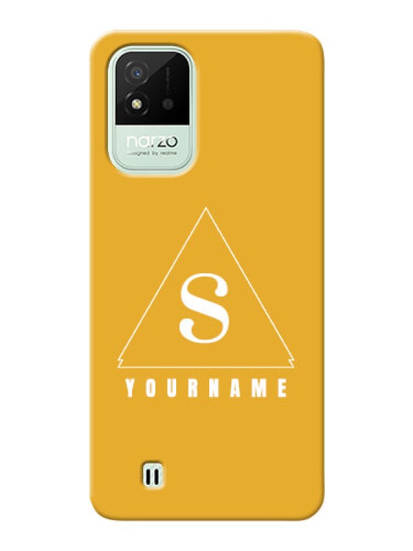 Custom Realme Narzo 50I Custom Mobile Case with simple triangle Design