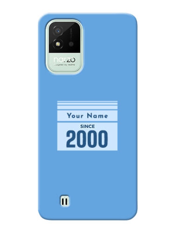 Custom Realme Narzo 50I Mobile Back Covers: Custom Year of birth Design