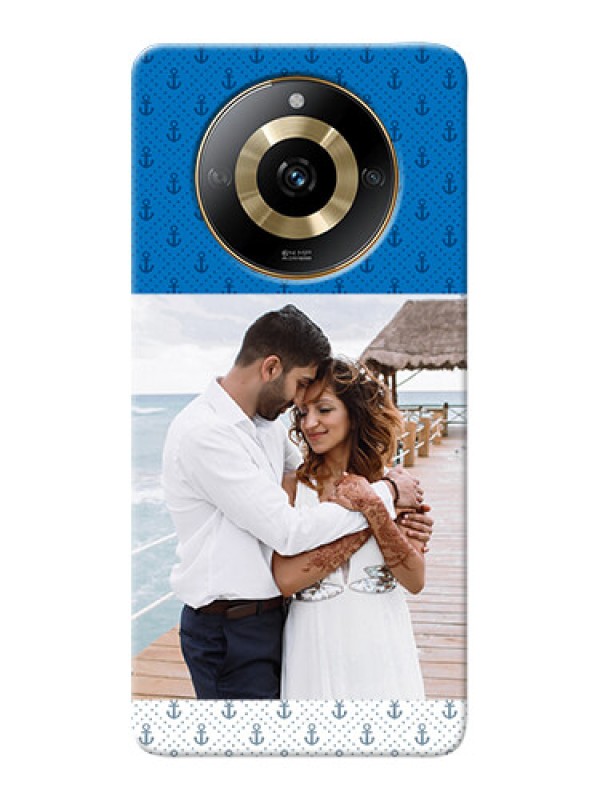 Custom Realme Narzo 60 5G Mobile Phone Covers: Blue Anchors Design