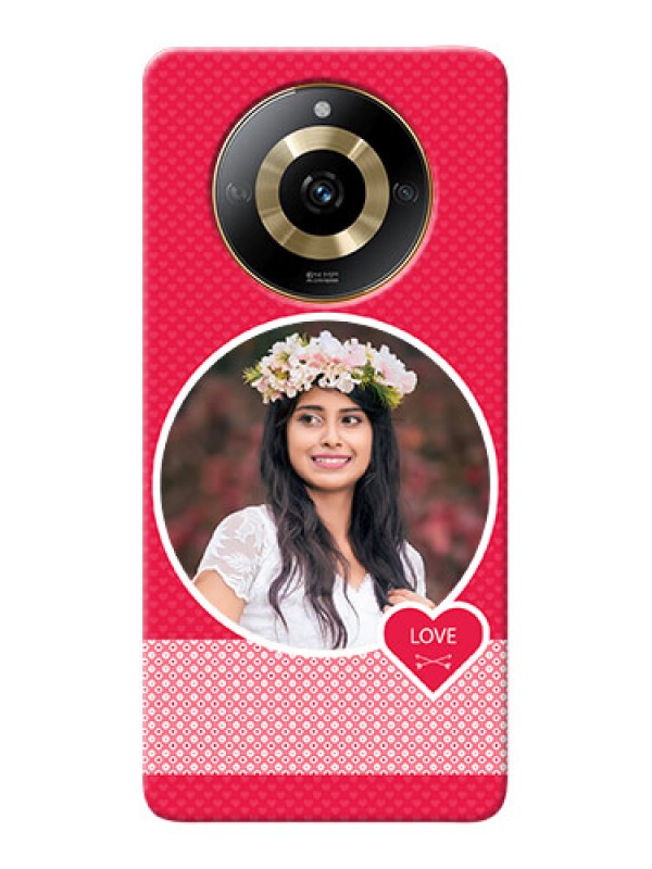 Custom Realme Narzo 60 5G Mobile Covers Online: Pink Pattern Design