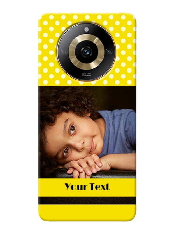 Custom Realme Narzo 60 5G Custom Mobile Covers: Bright Yellow Case Design