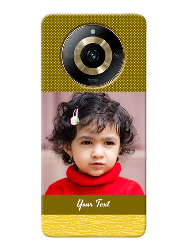 Custom Realme Narzo 60 5G custom mobile back covers: Simple Green Color Design