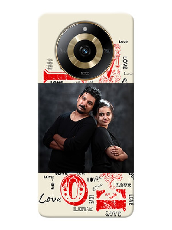 Custom Realme Narzo 60 5G mobile cases online: Trendy Love Design Case