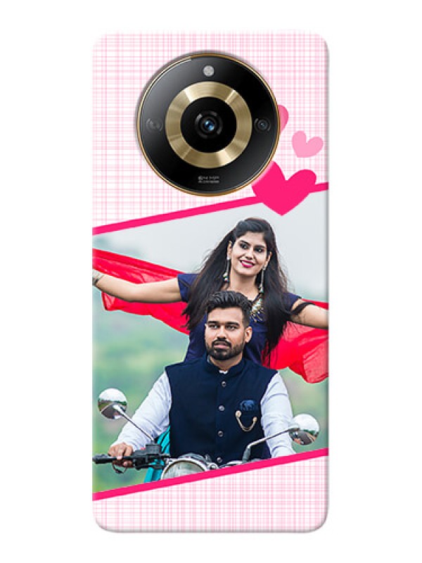 Custom Realme Narzo 60 5G Personalised Phone Cases: Love Shape Heart Design