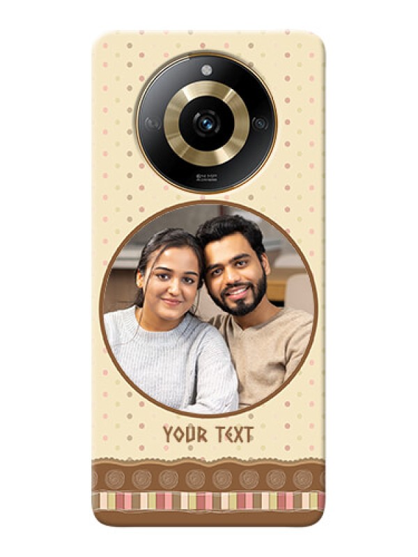 Custom Realme Narzo 60 5G Mobile Cases: Brown Dotted Mobile Case Design