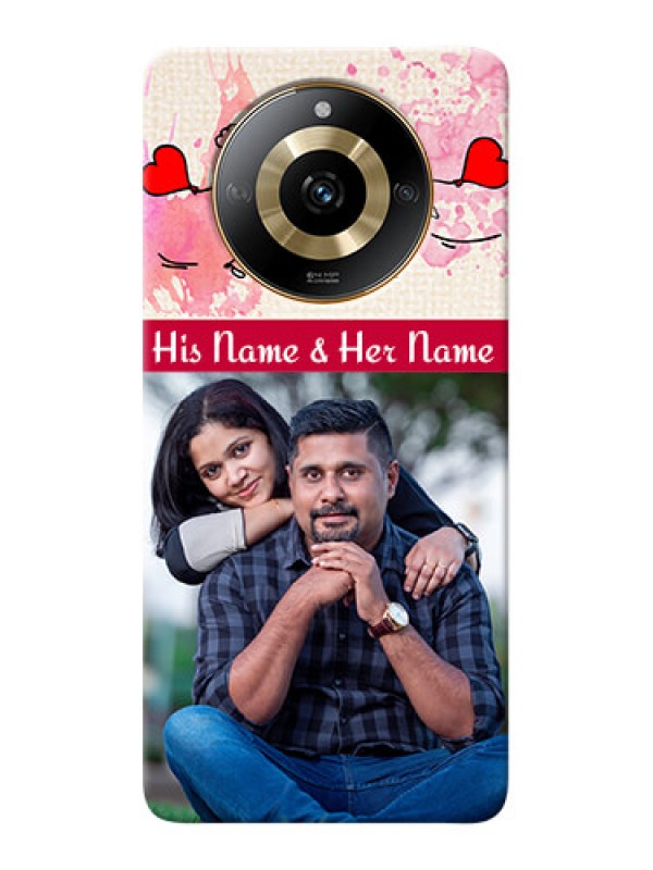 Custom Realme Narzo 60 5G phone back covers: You and Me Case Design