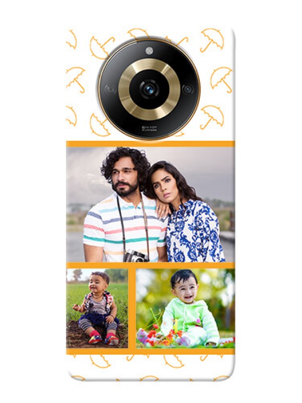 Custom Realme Narzo 60 5G Personalised Phone Cases: Yellow Pattern Design