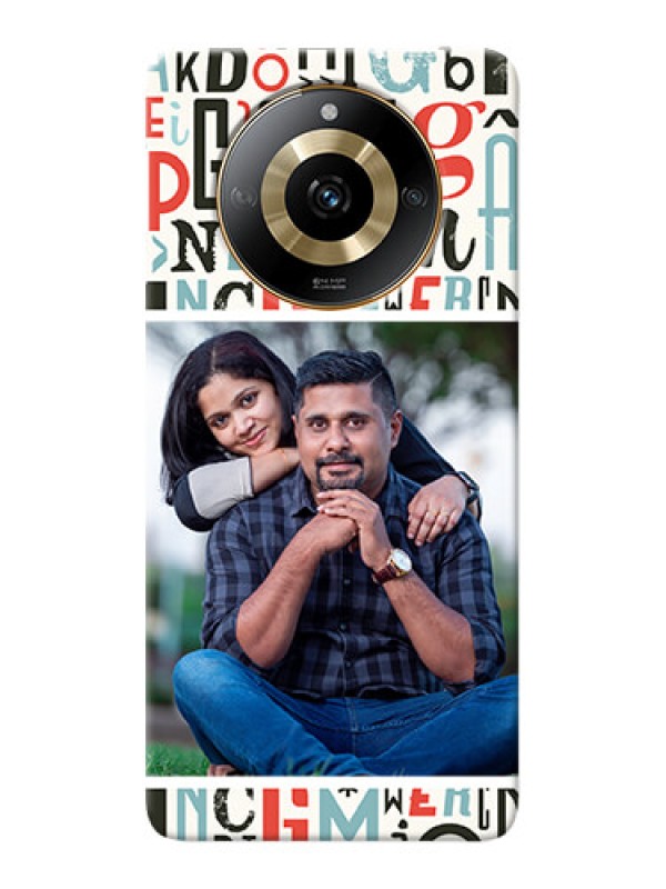 Custom Realme Narzo 60 5G custom mobile phone covers: Alphabet Design