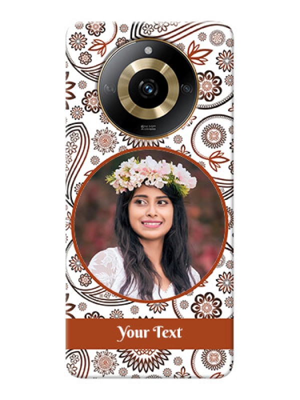 Custom Realme Narzo 60 5G phone cases online: Abstract Floral Design