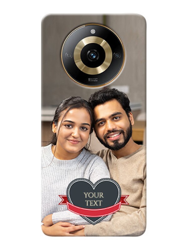 Custom Realme Narzo 60 5G mobile back covers online: Just Married Couple Design