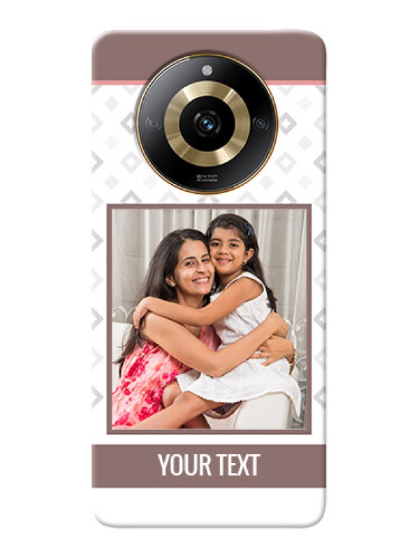 Custom Realme Narzo 60 5G custom back covers: Simple Diamond Design