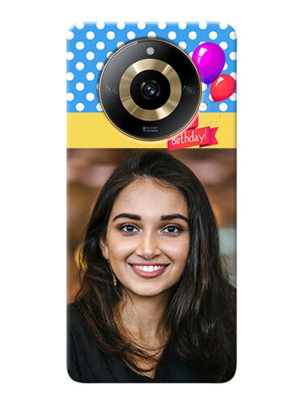 Custom Realme Narzo 60 5G custom mobile back covers: Happy Birthday Design