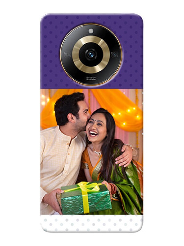 Custom Realme Narzo 60 5G mobile phone cases: Violet Pattern Design