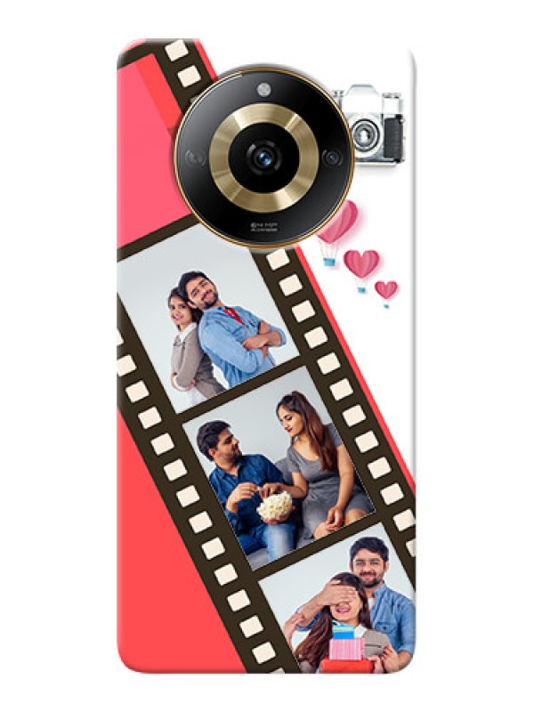 Custom Realme Narzo 60 5G custom phone covers: 3 Image Holder with Film Reel