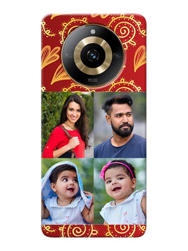 Custom Realme Narzo 60 5G Mobile Phone Cases: 4 Image Traditional Design