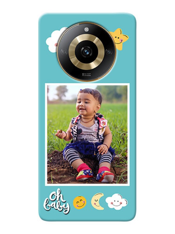 Custom Realme Narzo 60 5G Personalised Phone Cases: Smiley Kids Stars Design