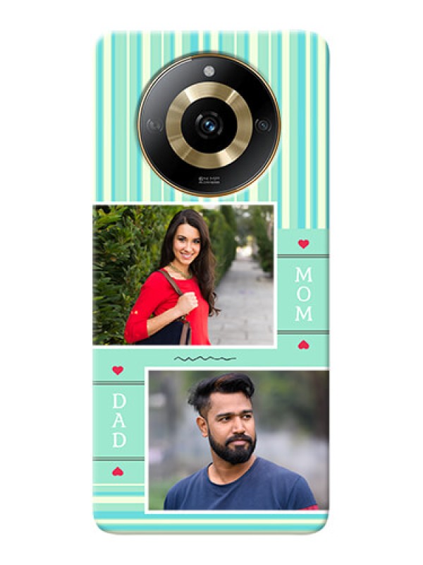 Custom Realme Narzo 60 5G custom mobile phone covers: Mom & Dad Pic Design