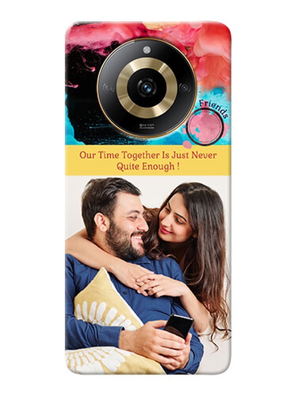 Custom Realme Narzo 60 5G Mobile Cases: Quote with Acrylic Painting Design