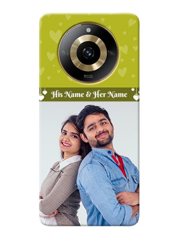 Custom Realme Narzo 60 5G custom mobile covers: You & Me Heart Design