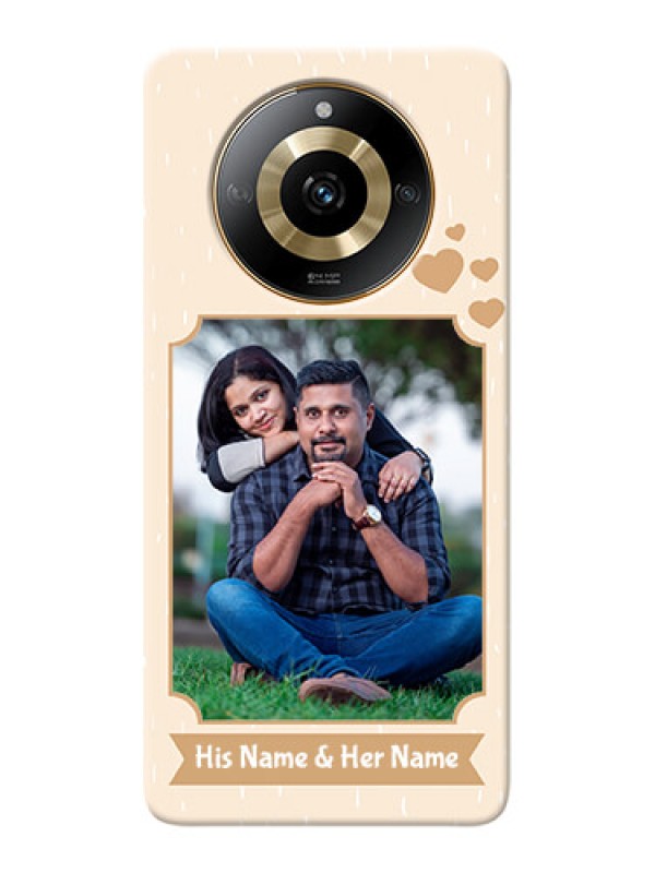 Custom Realme Narzo 60 5G mobile phone cases with confetti love design