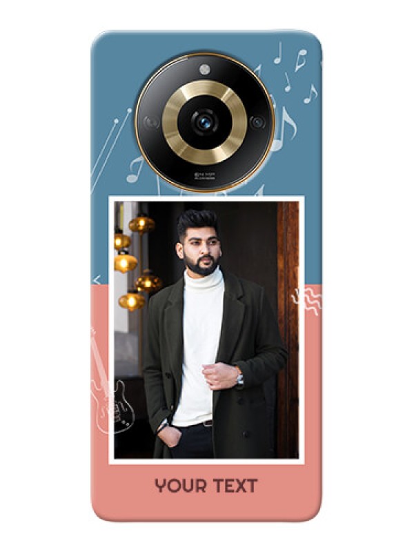 Custom Realme Narzo 60 5G Phone Back Covers with Color Musical Note Design