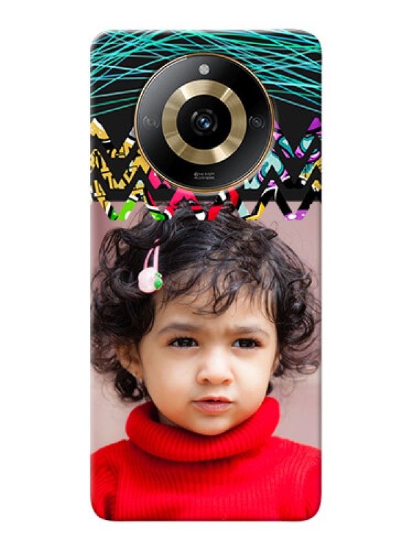 Custom Realme Narzo 60 5G personalized phone covers: Neon Abstract Design