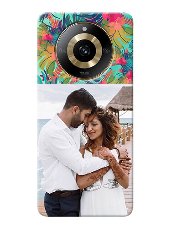 Custom Realme Narzo 60 5G Personalized Phone Cases: Watercolor Floral Design